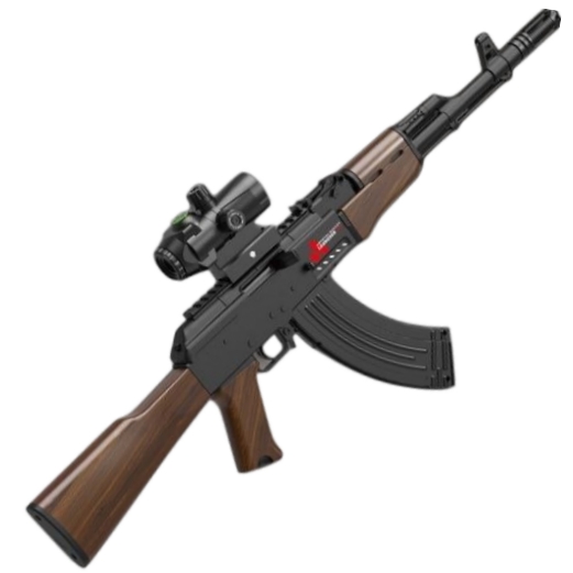 اسباب بازی تفنگ کلاش AK47  تیر ژله ای شارژی‌برند Handi کد 749