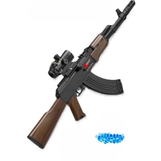 اسباب بازی تفنگ کلاش AK47 تیر ژله ای شارژیبرند Handi کد 749