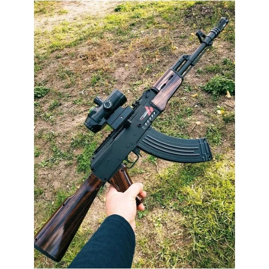 اسباب بازی تفنگ کلاش AK47 تیر ژله ای شارژیبرند Handi کد 749