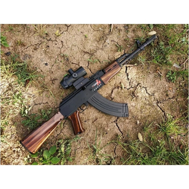 اسباب بازی تفنگ کلاش AK47 تیر ژله ای شارژیبرند Handi کد 749