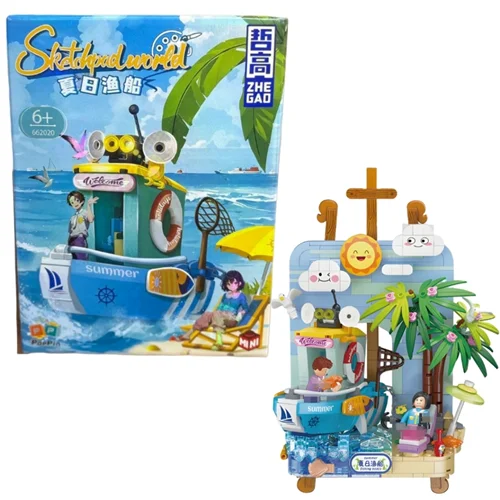لگو ساختنی قایق انیمه ۶۵۰ قطعه برند TOYS LAND کد ۶۶۲۰۲۰
