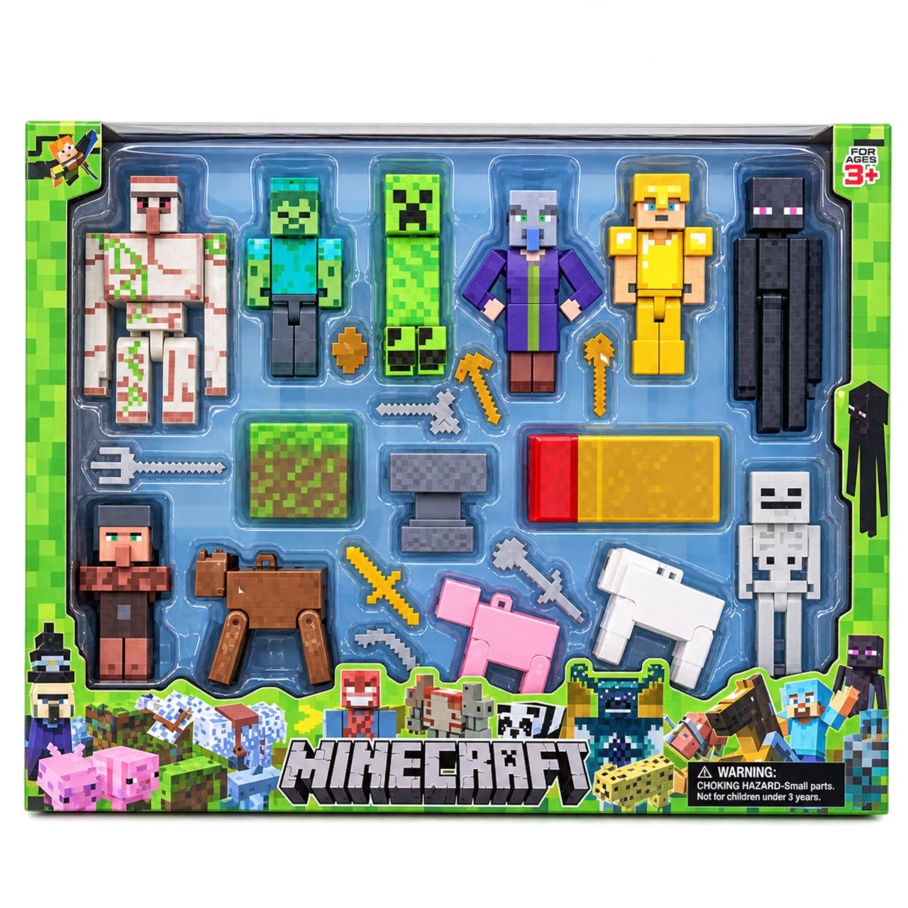 فیگور ماینکرافت ۱۱ تایی با سلاح سرد کد WS83271