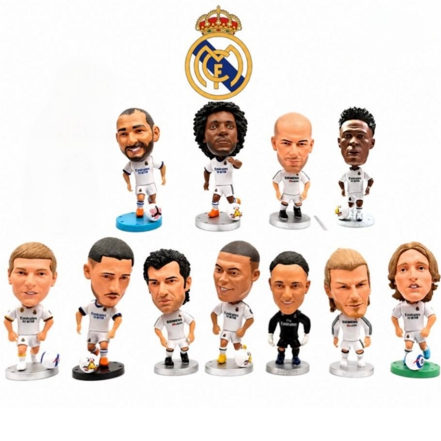 فیگور ست ۱۱ عددی باشگاه رئال مادرید (Real Madrid) شامل زیدان، بکام، فیگو، بنزما، مودریچ، کروس ، وینیسیوس و... در ابعاد: ۷ × ۳ سانتی‌متر