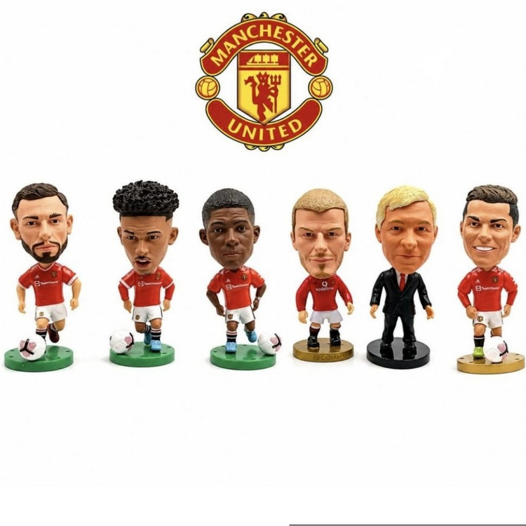 فیگور پک ۶ عددی باشگاه منچستریونایتد (Man United) شامل بازیکنانی نظیر کریستیانو رونالدو، رشفورد، سانچو ،فرگوسن ، بکهام و فرناندز در ابعاد: ۷ × ۳ سانتیمتر