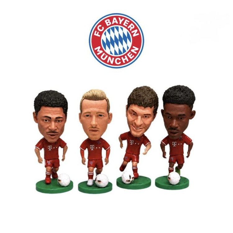 فیگور ست ۴ عددی باشگاه بایرن مونیخ(Bayern munchen) شامل ستارههای محبوب کین ، مولر و... در ابعاد: ۷ × ۳ سانتیمتر