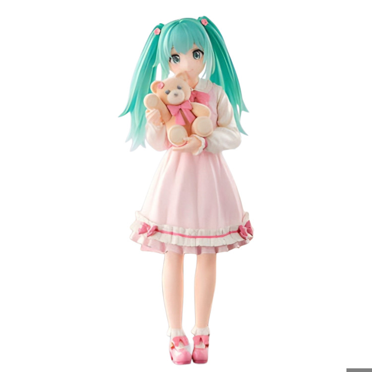 فیگور کلکسیونی هاتسونه میکو hatsune miku figure با طراحی لباس صورتی