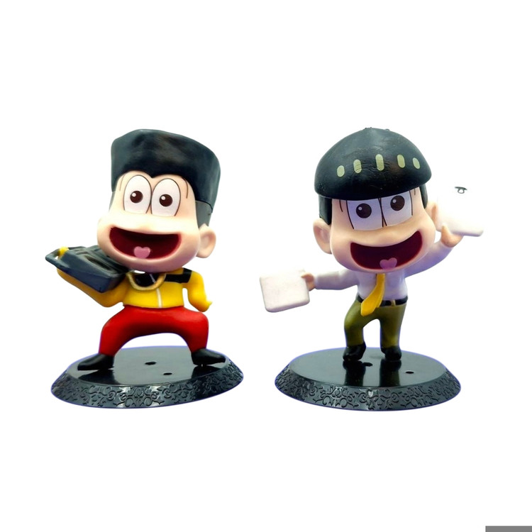 فیگور پک ۵ عددی آقای اسوماتسوسان osomatsu-san شامل برادران ماتسونو از انیمه اسوماتسوسان به همراه پایه
