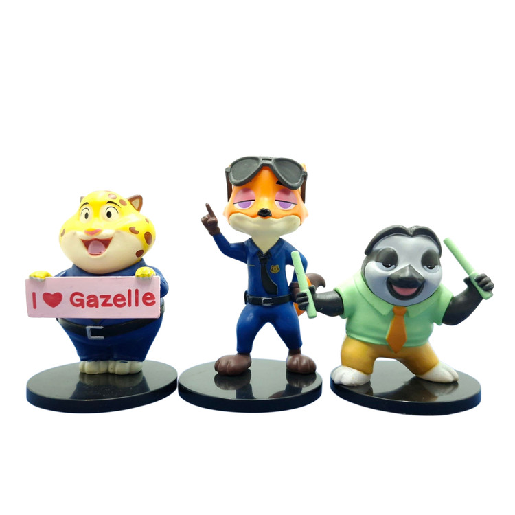 فیگور ست ۶ عددی انیمیشن زوتوپیا (Zootopia) شامل جودی هاپس، نیک وایلد، فلش و....
