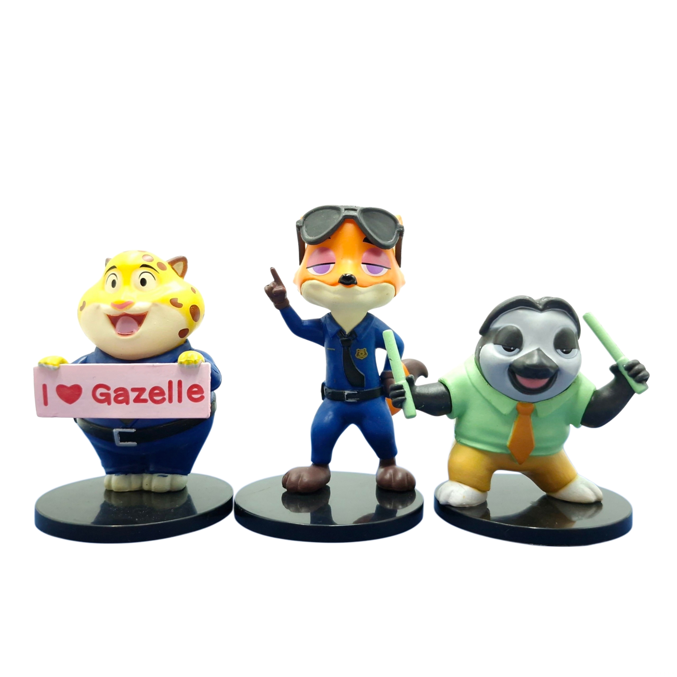 فیگور ست ۶ عددی انیمیشن زوتوپیا (Zootopia) شامل جودی هاپس، نیک وایلد، فلش و....