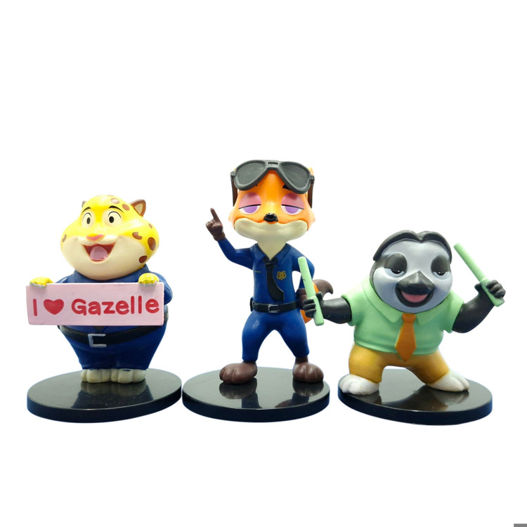 فیگور ست ۶ عددی انیمیشن زوتوپیا (Zootopia) شامل جودی هاپس، نیک وایلد، فلش و....