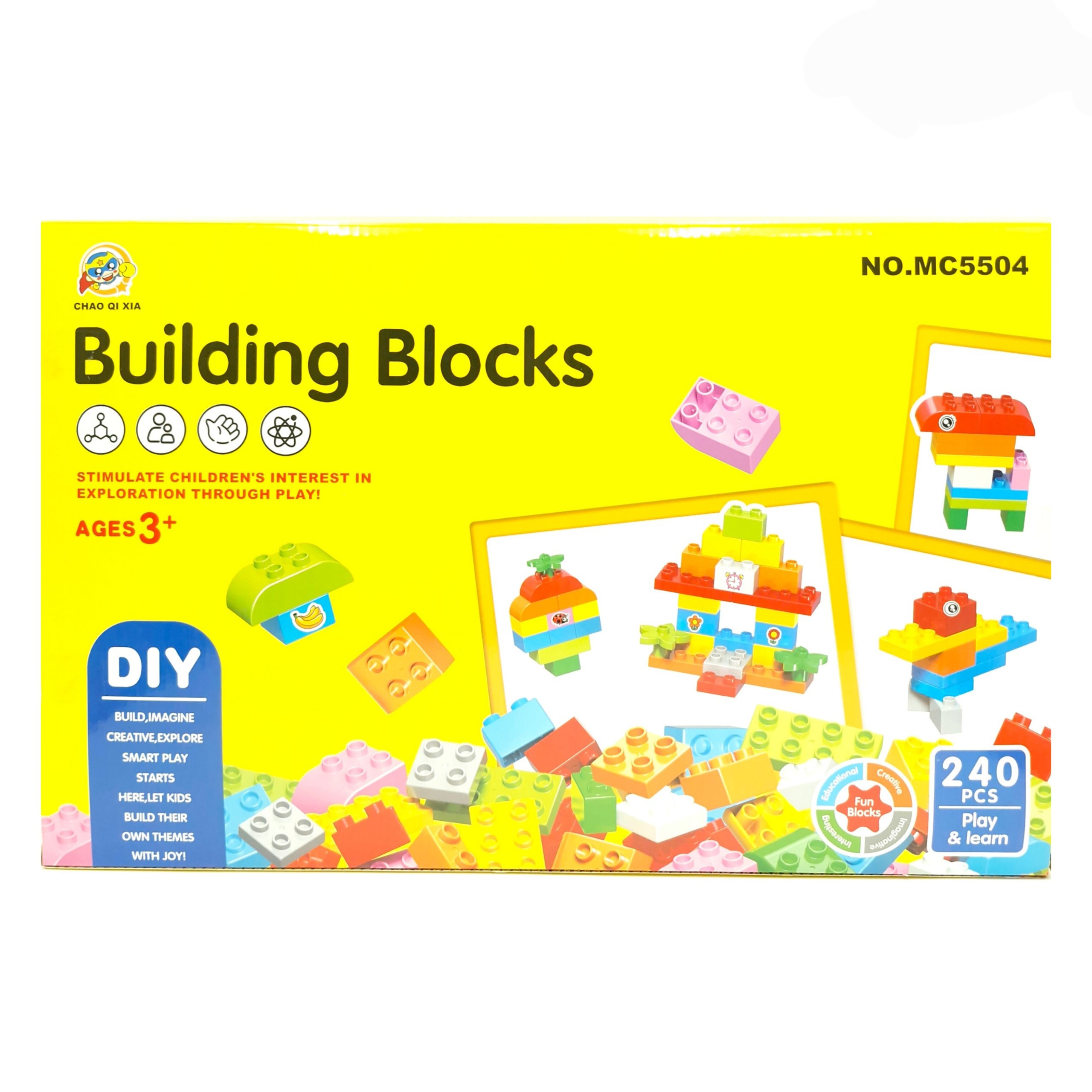 لگو کلاسیک کودکان building blocks ۲۴۰ قطعه درشت مناسب کودکان بالای ۳ سال کد MC5504