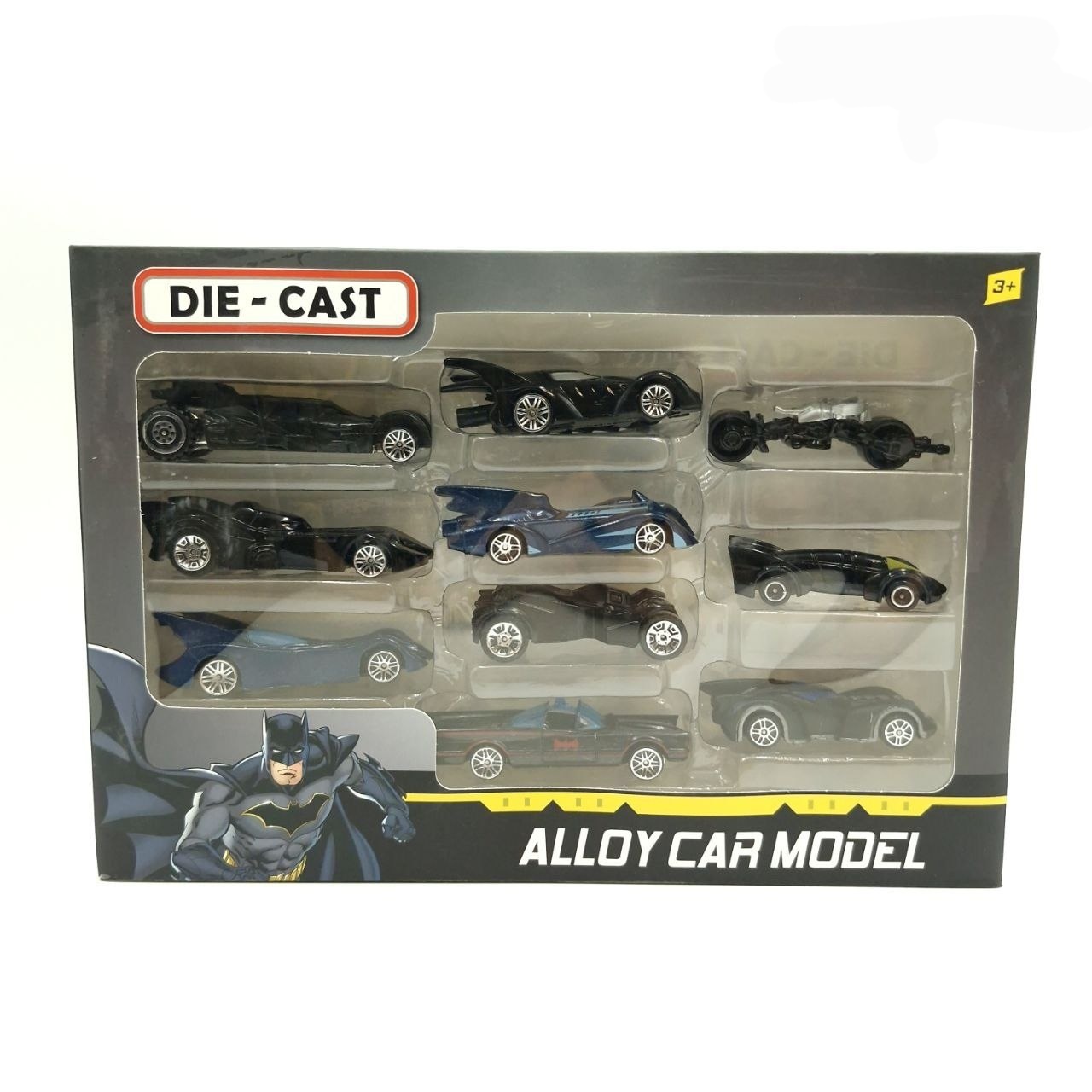 ست ۱۰ عددی ماشین‌های بتمن فلزی برند Die Cast کد 999-10