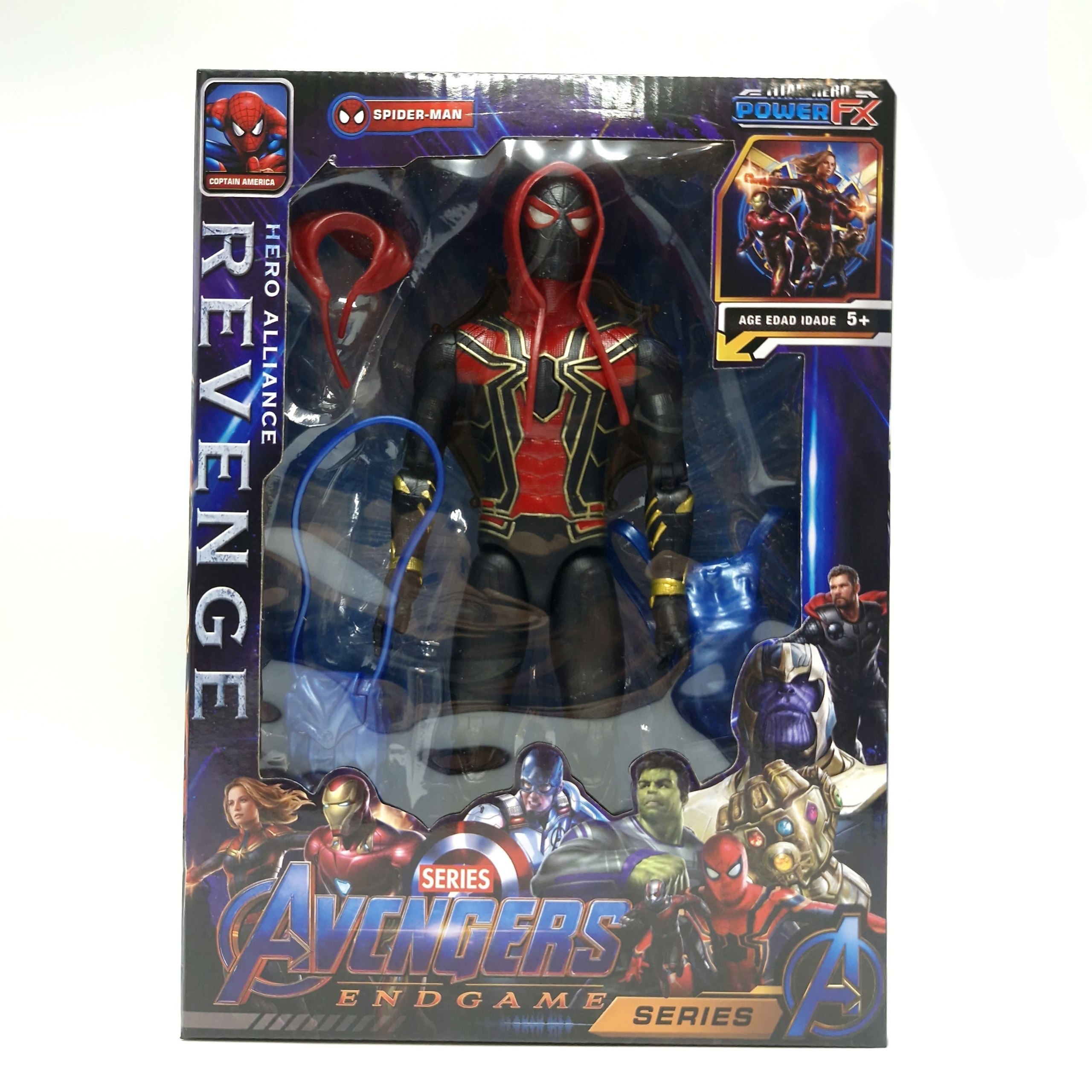 اکشن فیگور اسپایدرمن iron spider برند hero alliance سری Endgame power FX کد ۸۹۸۳۱۱