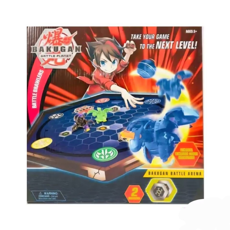ست بازی باکوگان شامل ۳ عدد توپ ۳ کارت فلزی و ۳ کارت معمولی برند Bakugan کد B045