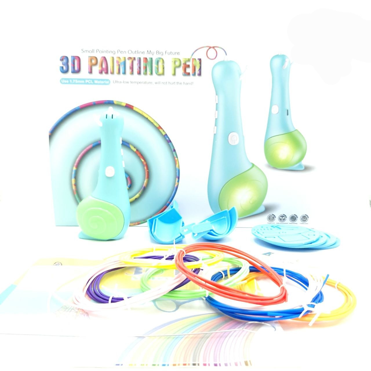 اسباب بازی قلم سه بعدی painting pen مدل حلزون سری creative DIY برند Rich fish toys کد 990B