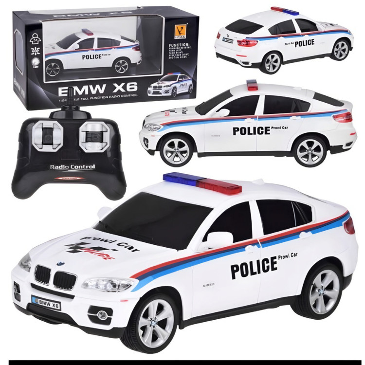 ماشین پلیس کنترلی BMW X6 شارژی مقیاس 1.14 کد 1401_866