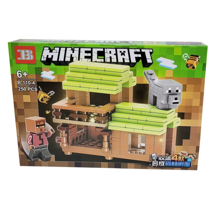 لگو ساختنی ماینکرافت Minecraft چراغدار ست 4 عددی کد 128254