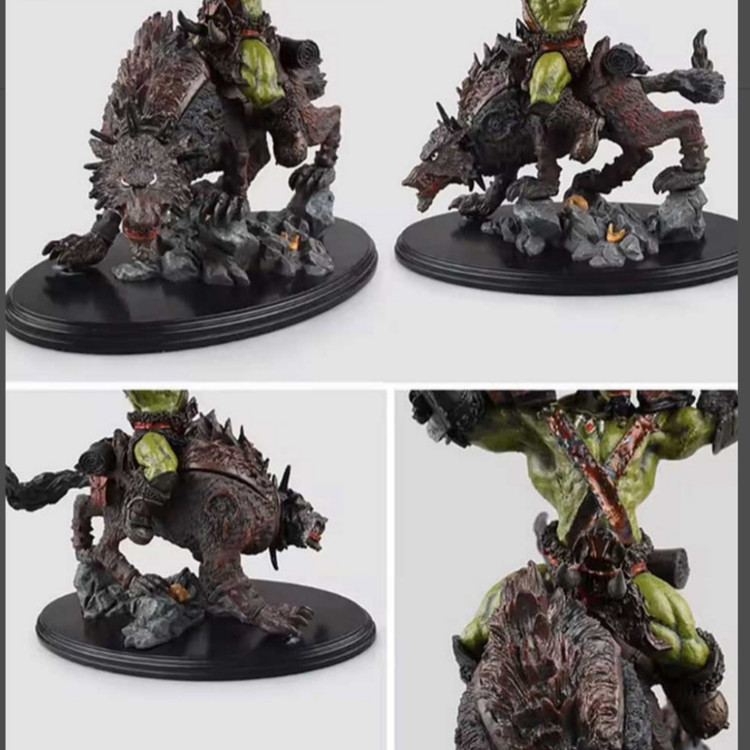 اکشن فیگور اورجینال گرگسوار وارکرفت Riding Wolf | Warcraf ارتفاع 35cm