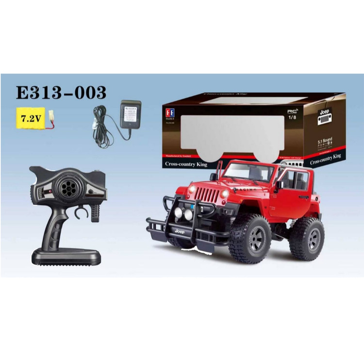 جیپ کنترلی شارژی دو رنگ دبلای لایسنسدار کد E313-003