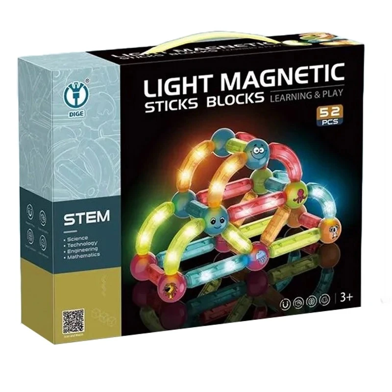 لگو ساختنی مدل Light magnetic sticks blocks کد ۸۹۰۶