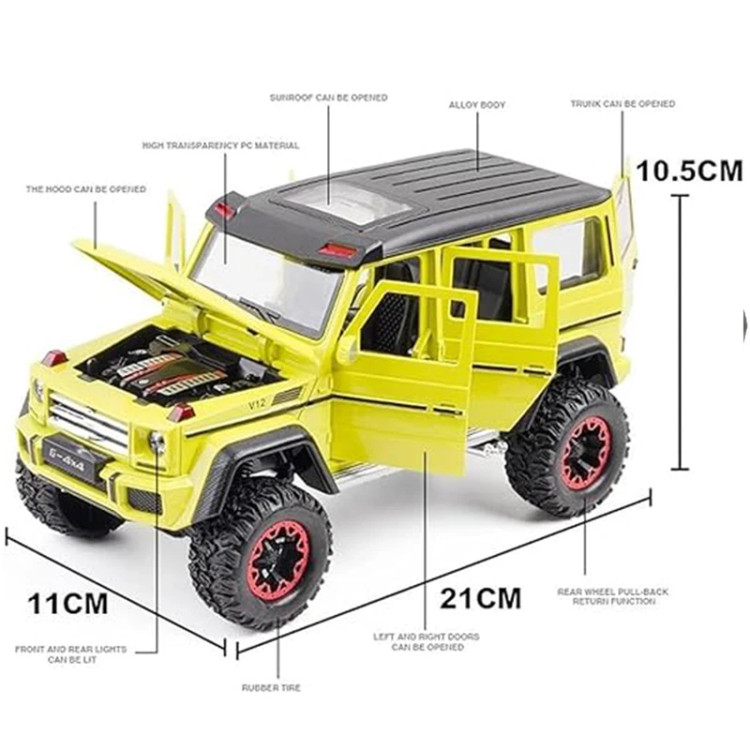 ماکت فلزی بنز G500 دودزا موزیکال مقیاس1/24 کد 117cz