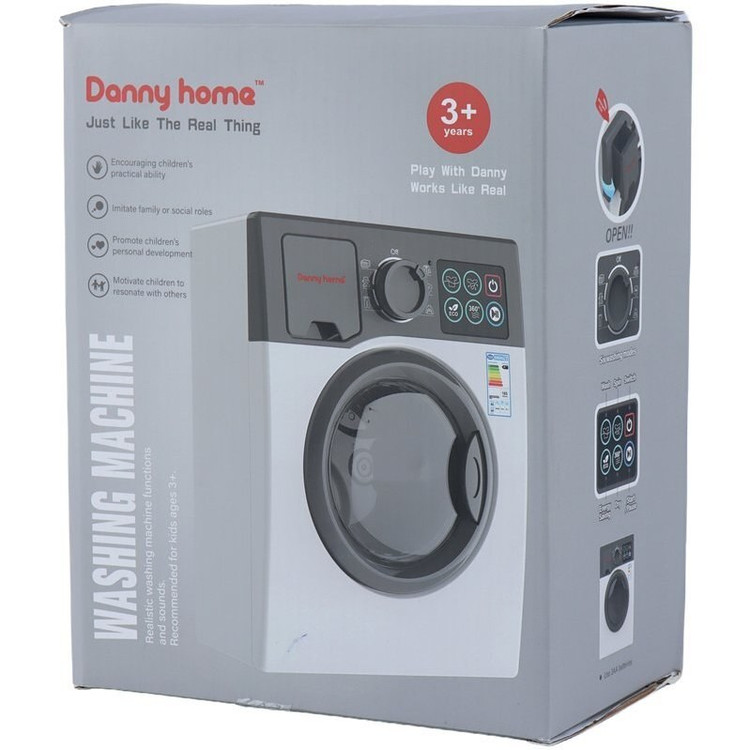 اسباب بازی لوازم آشپزخانه مدل ماشین لباسشویی باطری خور برند دنی هوم Danny home کد 4005_9