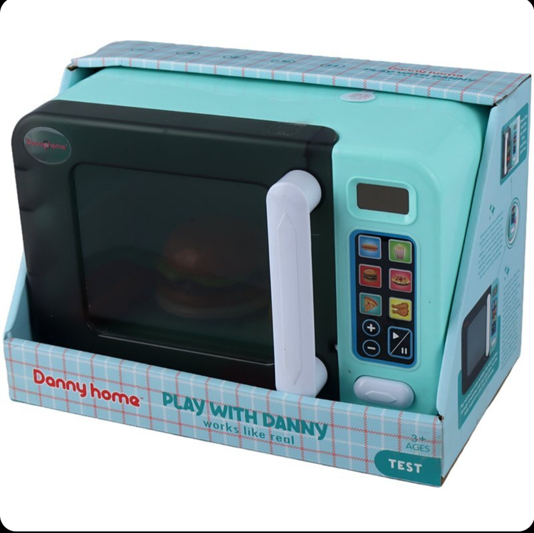اسباب بازی لوازم آشپزخانه مدل ماکروفر باتری خور برند دنی هوم Danny home کد 4019_9